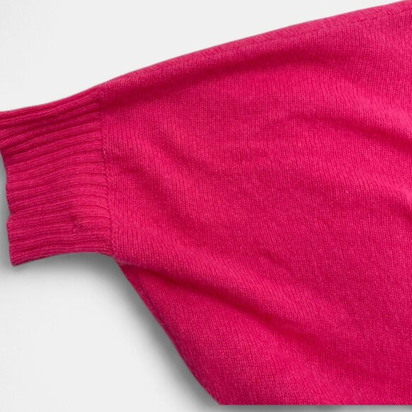 Trina Turk Women's Cashmere Sweater Wrap Sleeves One Size Pink - Picture 5 of 10